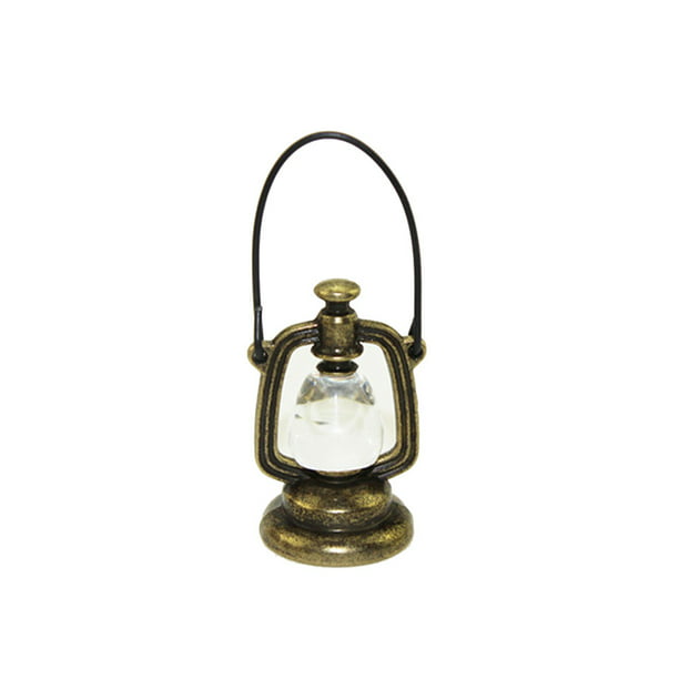 Brass Oil Lamp 2517 dollhouse miniature 1/12 scale electric 1pc Light